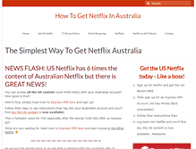 Tablet Screenshot of netflixaustralia.net.au